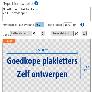 Ontwerptool plakletters